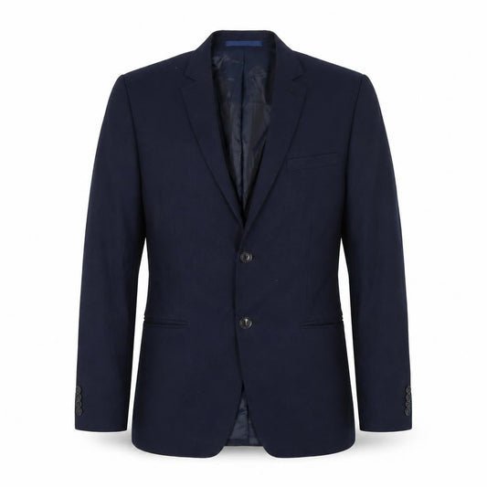 Topman Men's Blue Slim Fit Blazer Jacket 40R Notch Lapel