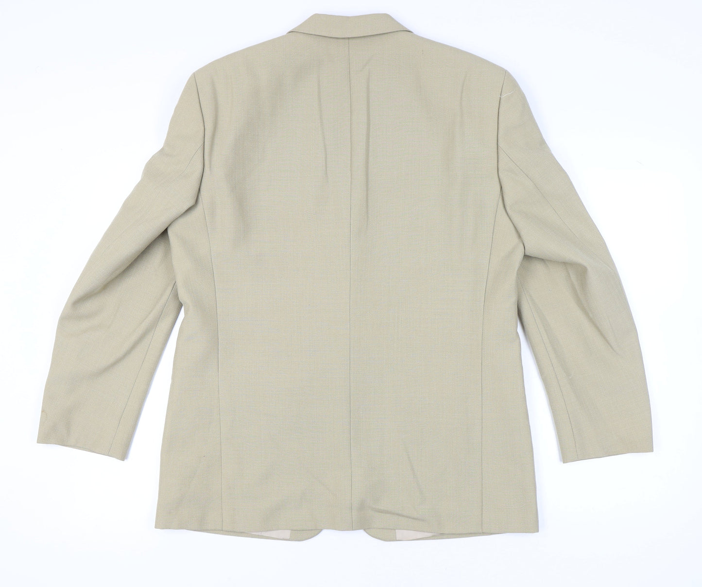 Tropicano Desch Men's Beige Wool Blend Blazer 42R Two Button