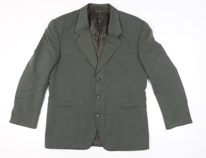 BHS Men’s Green 42in Regular Blazer Jacket Single Breasted