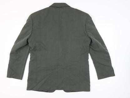 BHS Men’s Green 42in Regular Blazer Jacket Single Breasted