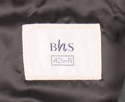 BHS Men’s Green 42in Regular Blazer Jacket Single Breasted