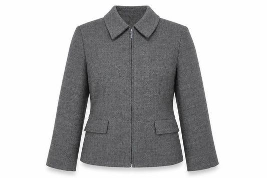 Marks & Spencer Women’s Grey Wool Blend Suit Jacket UK 12