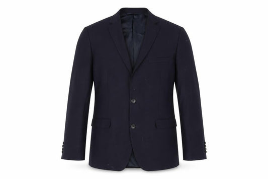 Moss 1851 Men's Blue 42R Tailored Fit Wool Blend Blazer Jacket
