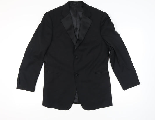 Taylor & Wright Men's Black 38R Shawl Lapel Suit Jacket