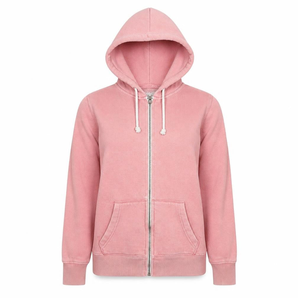 Jack Wills Womens Pink UK 14 Zip Hoodie Jacket with Logo