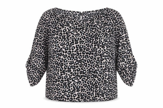 Billie & Blossom Women’s Multicoloured Leopard Print Blouse UK 12