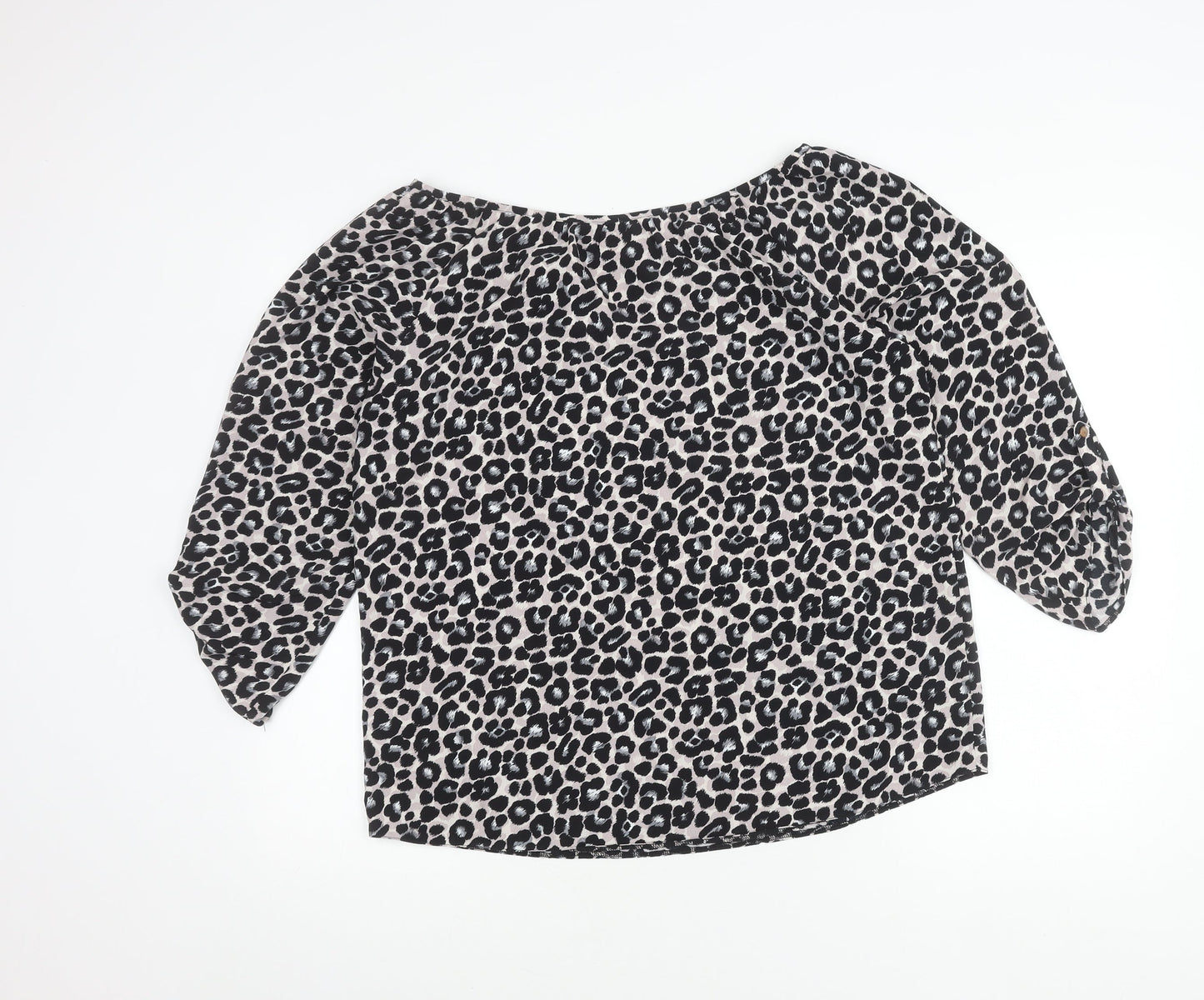 Billie & Blossom Women’s Multicoloured Leopard Print Blouse UK 12