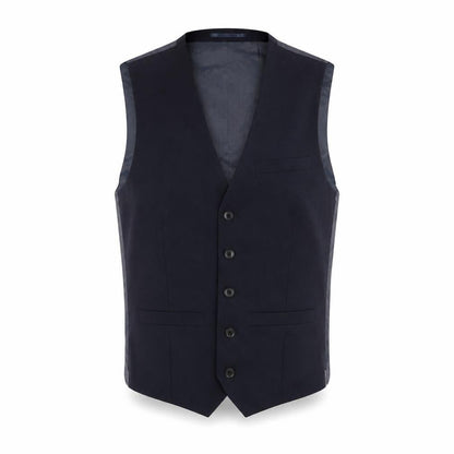Next Men's Blue Wool Waistcoat Size 36 Classic Formal