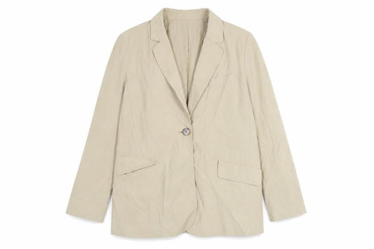 Primark Women Beige UK 10 Blazer Jacket Tailored Workwear
