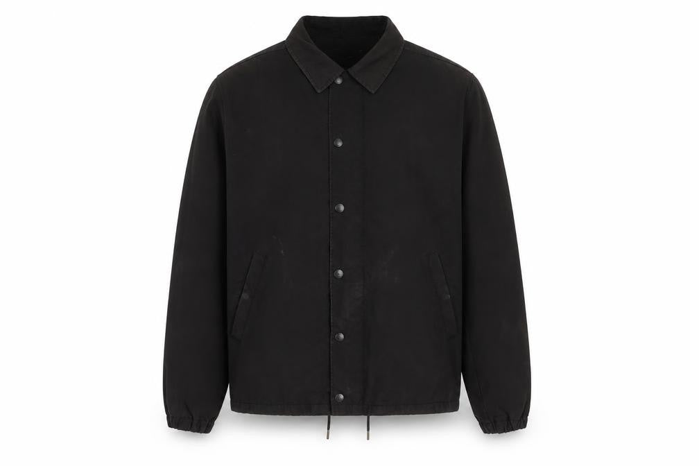 Next Men's Black XL Basic Jacket Polyester Snap Fastening