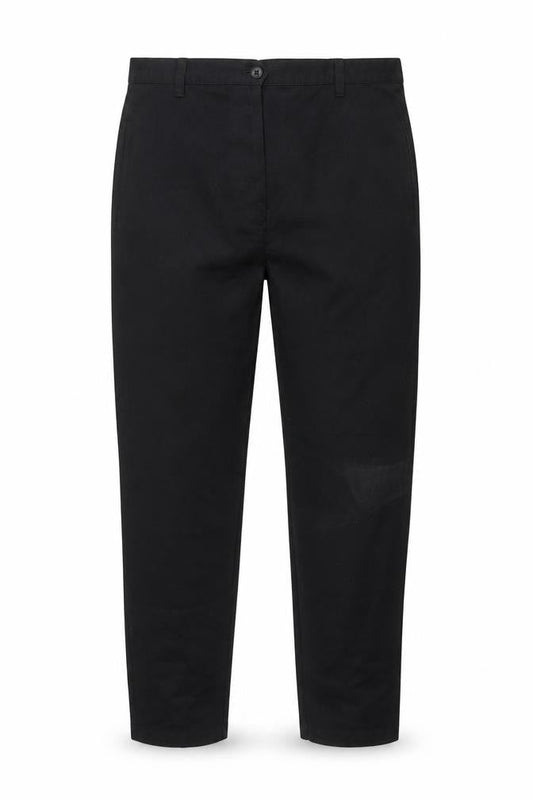 Casual Womens Club ’s Black Cotton Chino Trousers Regular Fit Size 16
