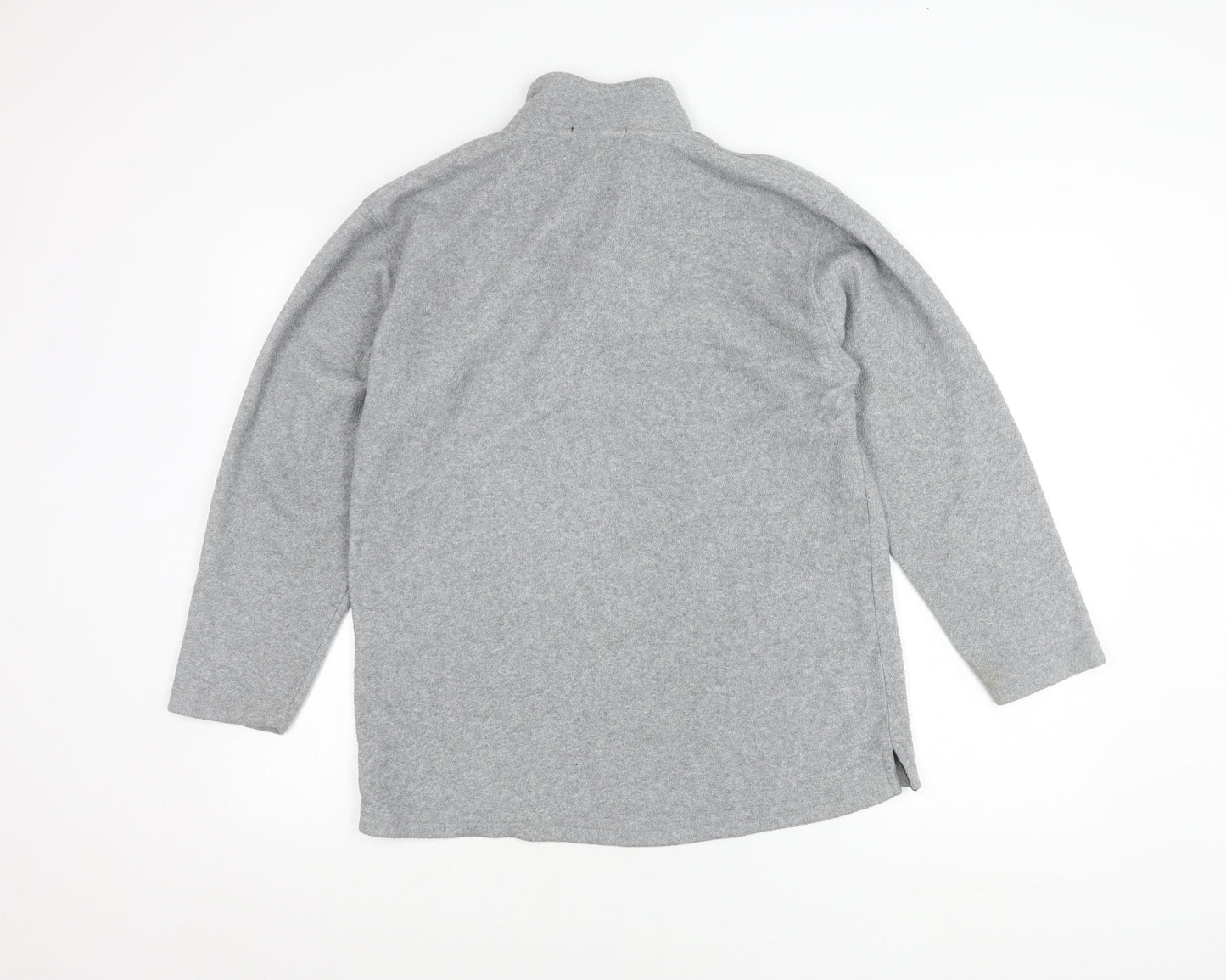 Nautica Men’s Grey Fleece 1/4 Zip Pullover Sweatshirt Size L