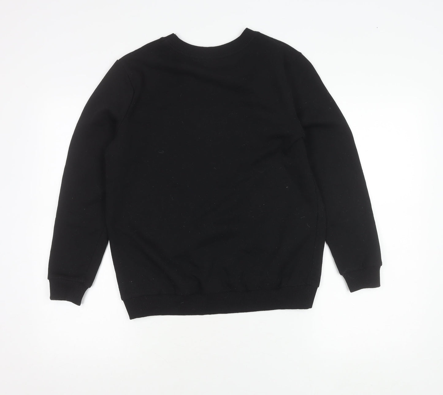 Disney Women Black S Pullover Christmas Sweatshirt Donald Daisy Duck
