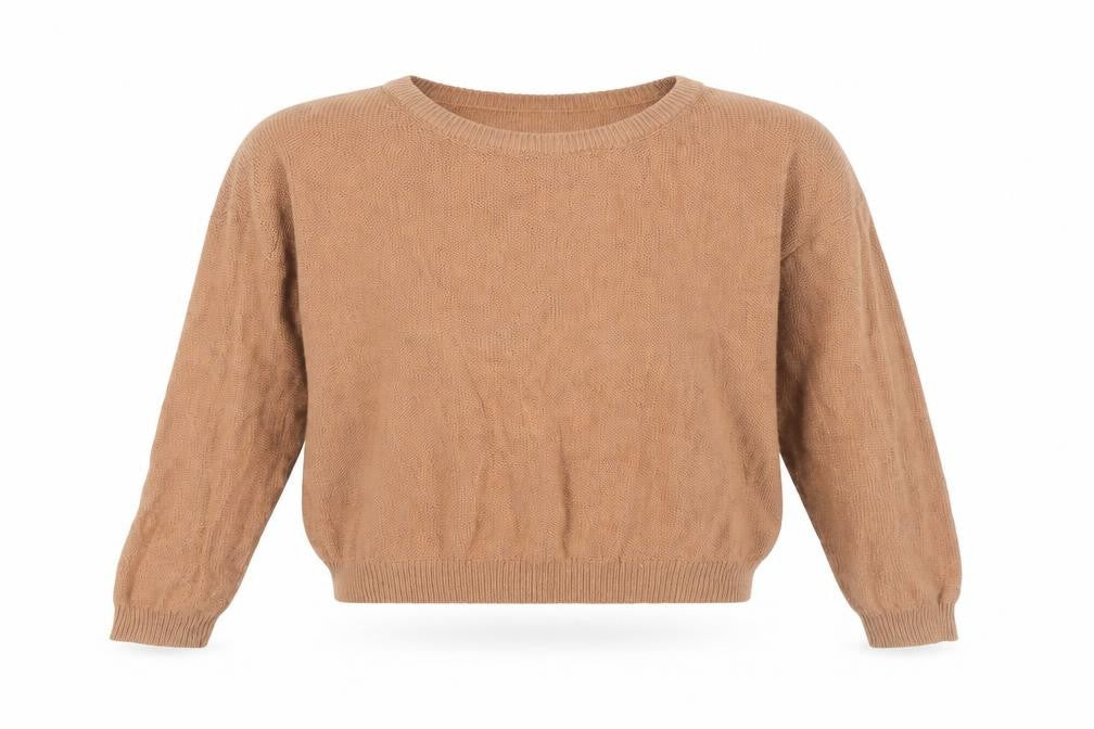 Brave Soul Womens Brown Crew Neck Pullover Jumper Size 14