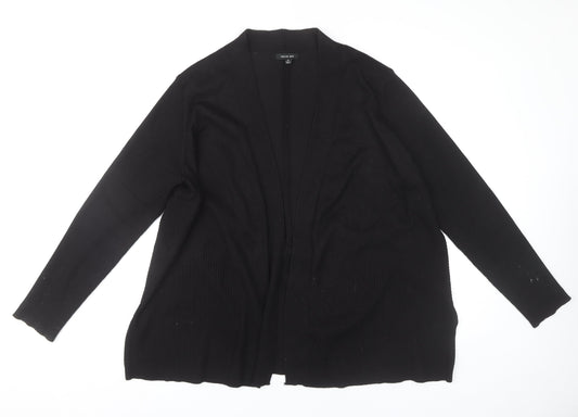 Verve Ami Womens Black Cardigan Size 18 Plus Long Sleeve Knit