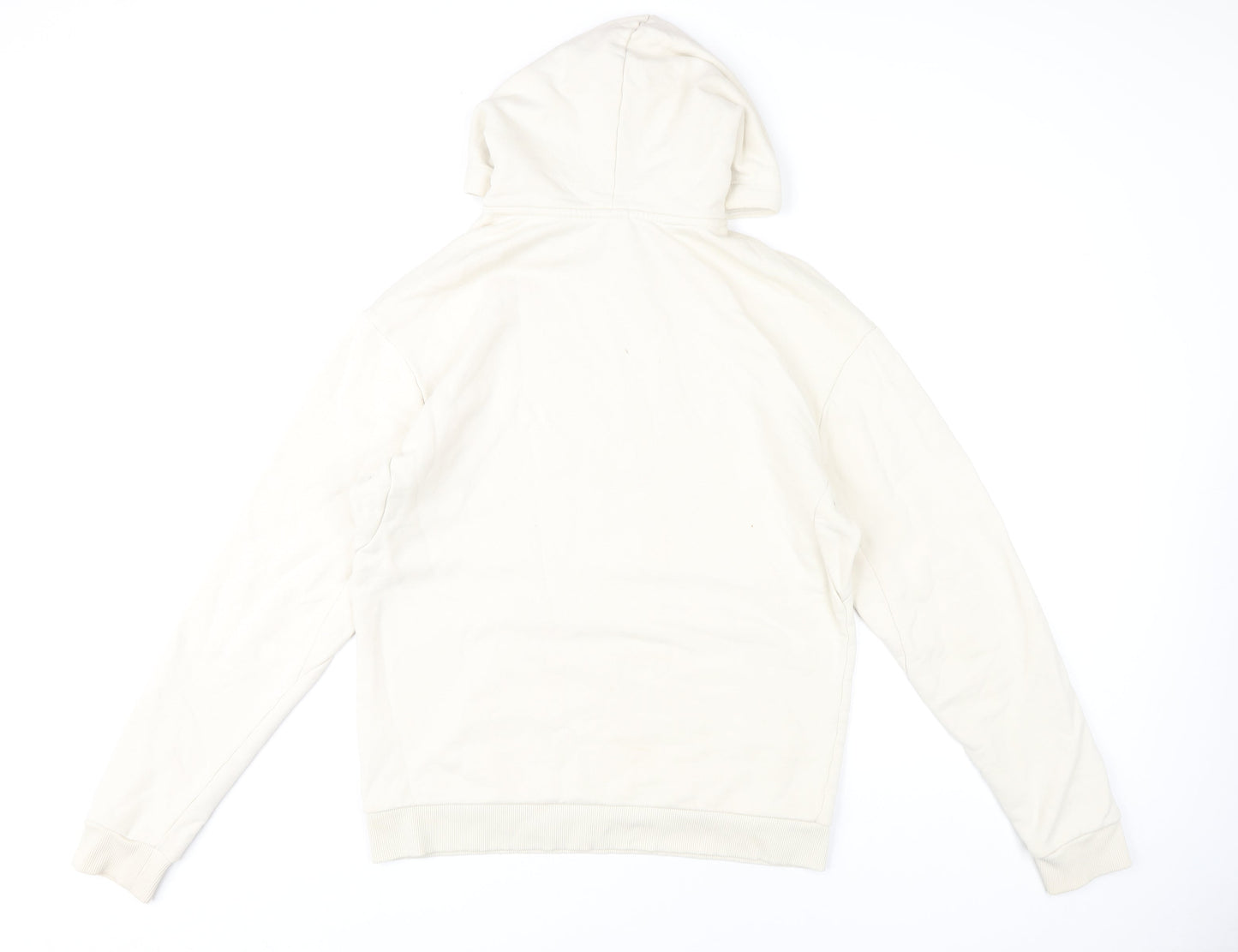 MP Men’s Beige Pullover Hoodie Size M Hooded Graphic Cotton Sweatshirt