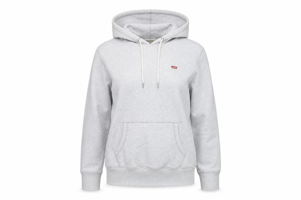 Levi's Womens Grey Pullover Hoodie Small Regular Fit Fleece