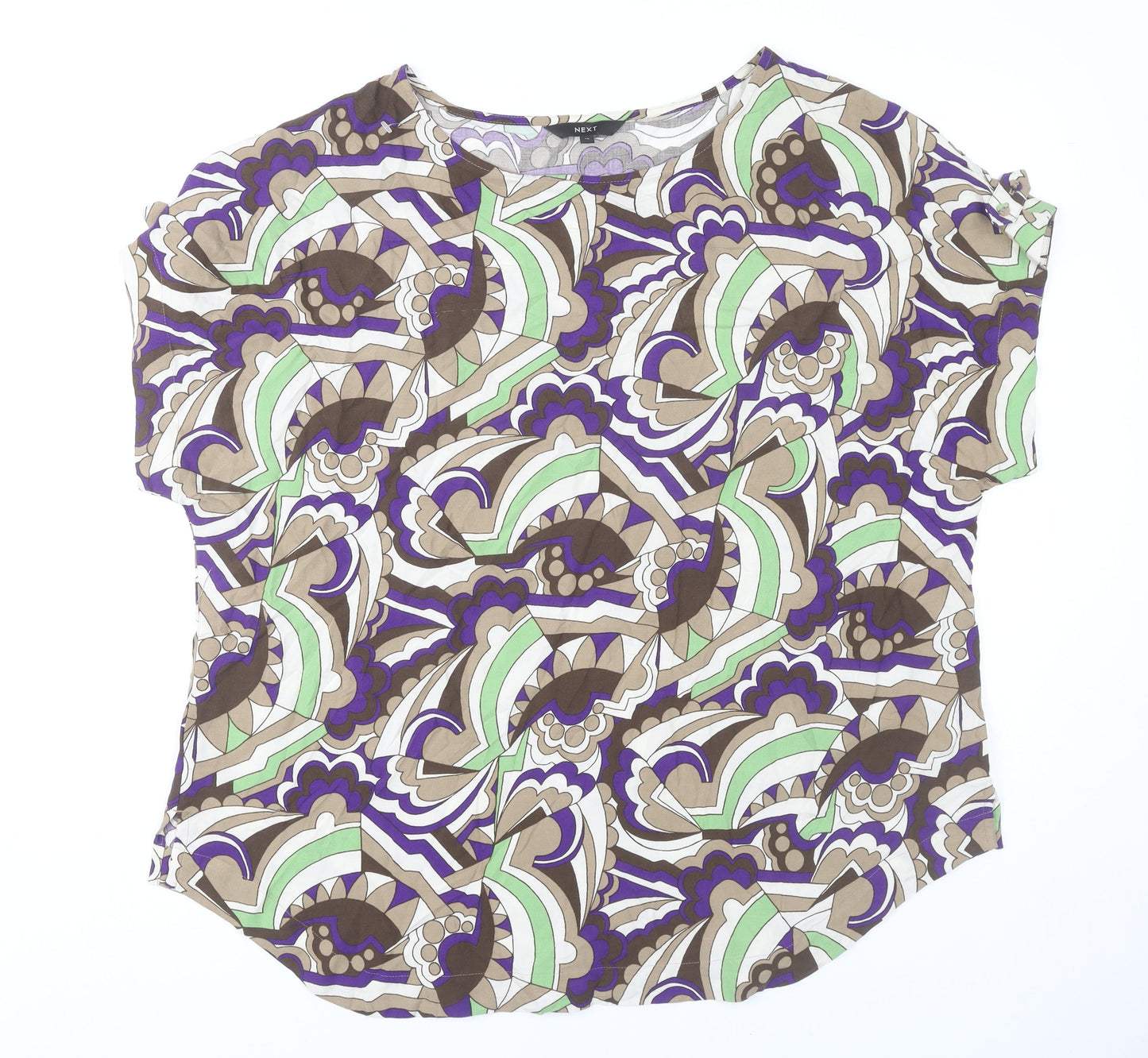 Next Women’s Multicoloured Geometric Tunic Blouse UK 18
