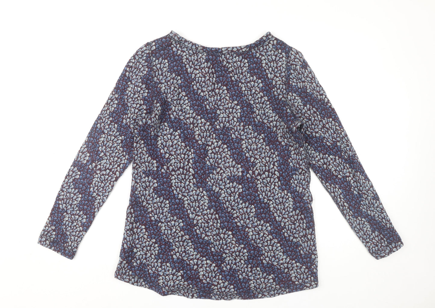 White Stuff Womens Multicoloured Floral Cotton Long Sleeve Blouse UK 10
