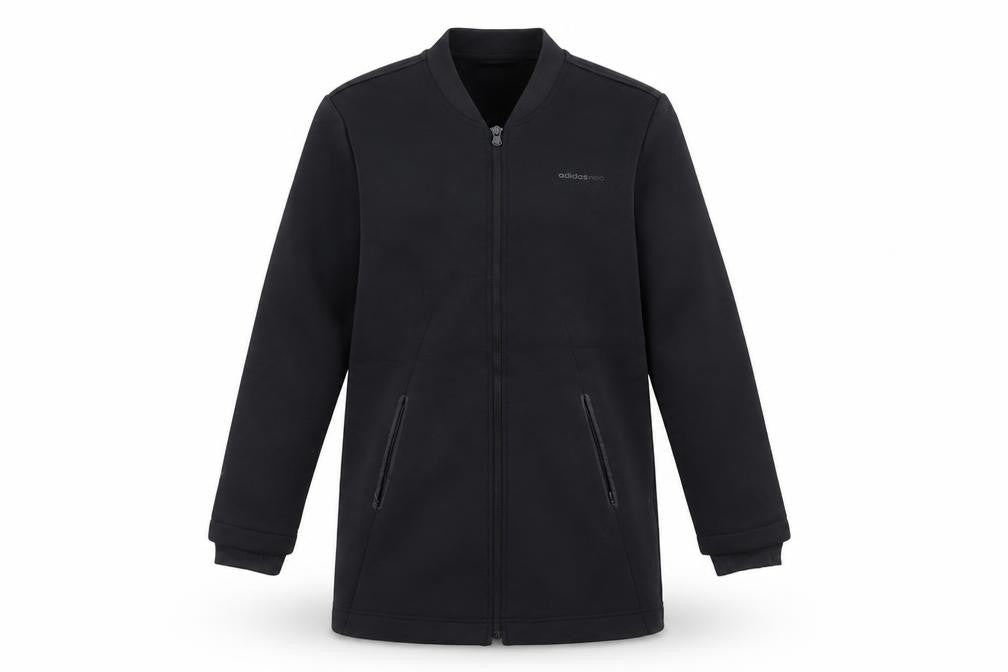 Adidas Men’s Black XS Long Full Zip Activewear Jacket