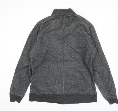 Mizuno Men's Grey L Track Jacket Full Zip Sportswear