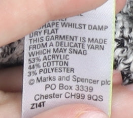 Marks and Spencer Women’s Grey Cardigan UK 10 Regular Knit