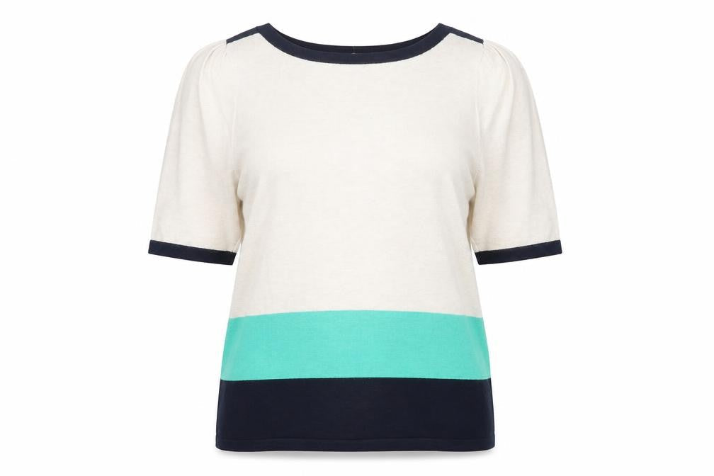 Marks & Spencer Womens Multicoloured Striped Jumper UK 8 Pullover
