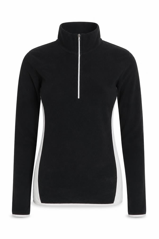 Snow + Rock Womens Black 2XS Fleece Pullover Sweatshirt 1/2 Zip