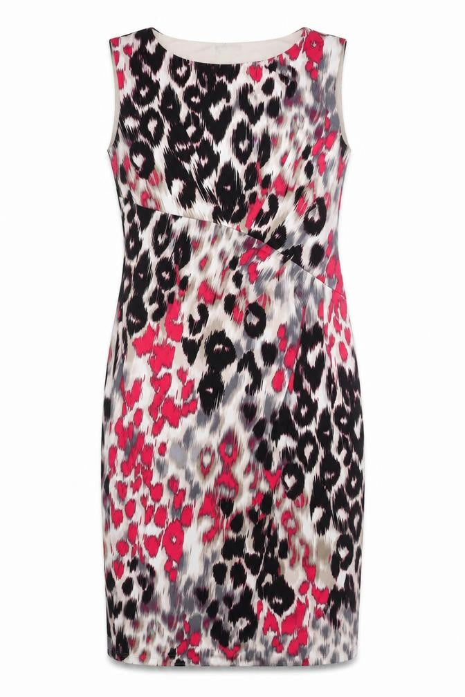 Planet Womens Multicoloured Size 10 Sheath Knee Length Dress