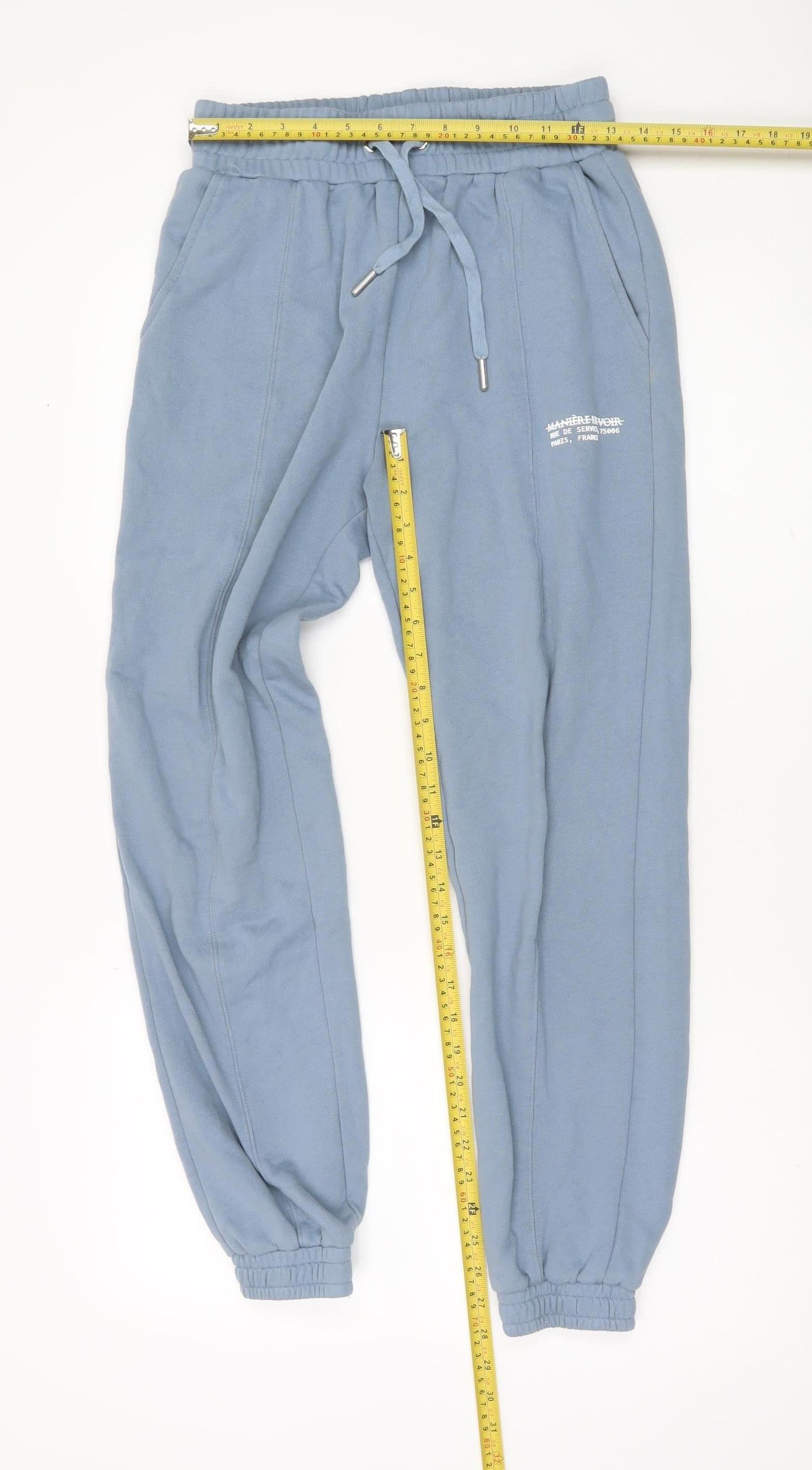 Manière De Voir Women’s Blue Joggers Size 10 Cotton Blend