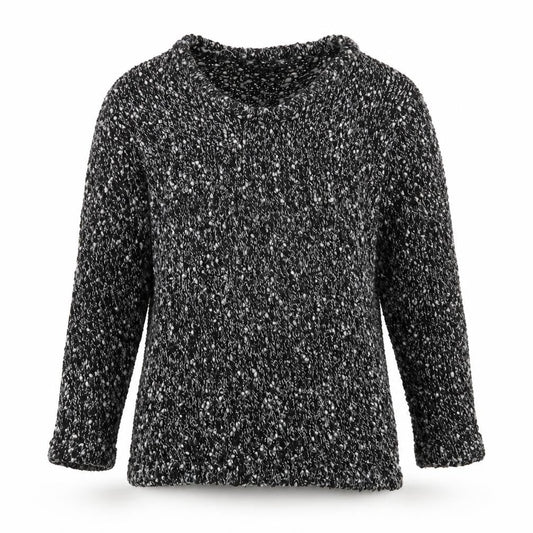 Kaliko Womens Black Knit Chunky Pullover Jumper Size 10
