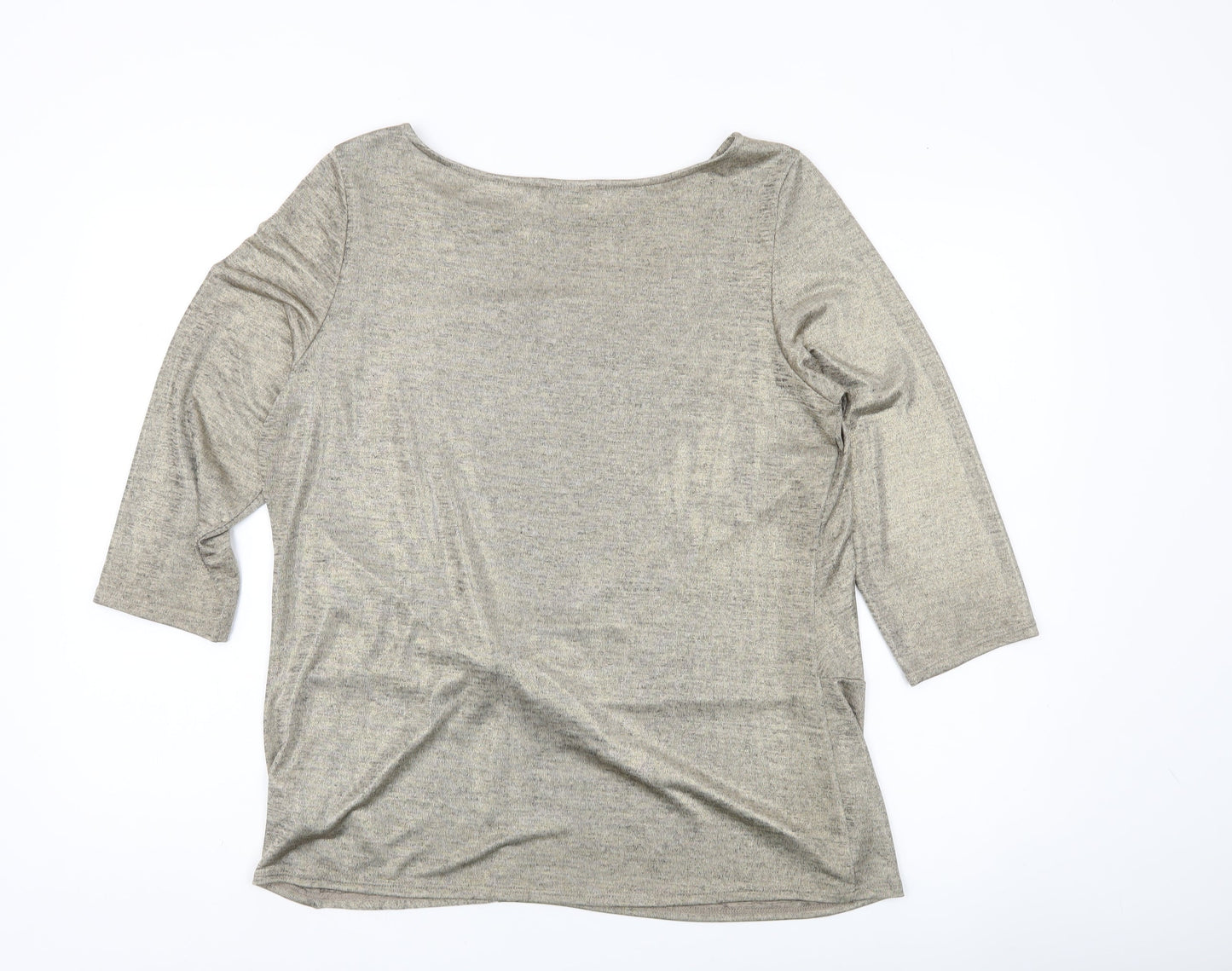 Marks and Spencer Women’s Gold 3/4 Sleeve Tunic Top Size 16