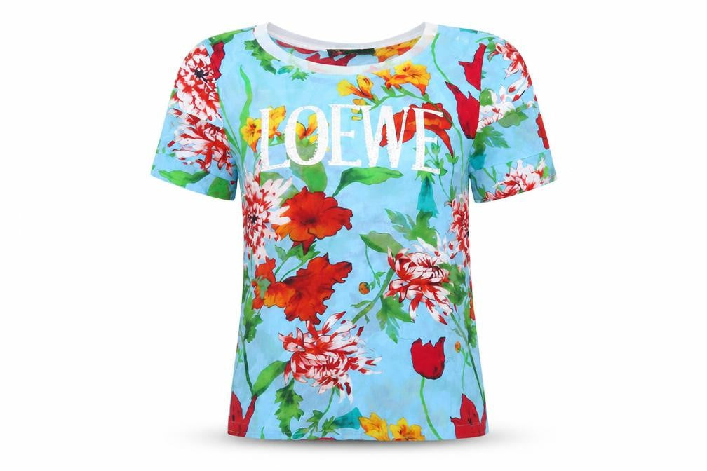 Beauty Fashion Trends Womens Multicoloured Silk Floral T-Shirt Size 10