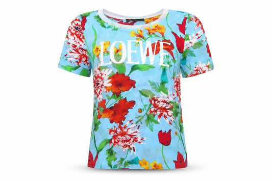 Beauty Fashion Trends Womens Multicoloured Silk Floral T-Shirt Size 10