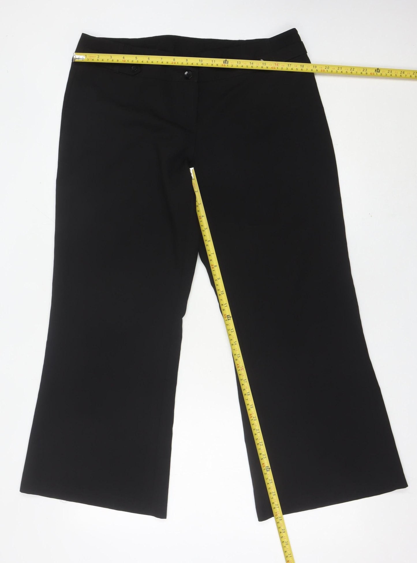 Dorothy Perkins Womens Black Size 16 Wide-Leg Dress Pants