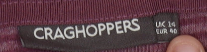 Craghoppers Womens Purple 14 Fleece Pullover Sweatshirt Hiking