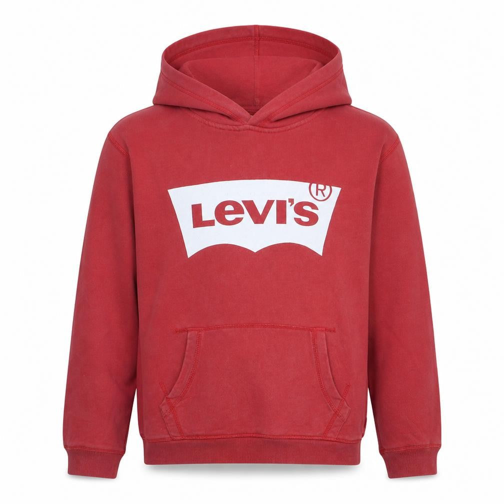 Levi's Boys Red Pullover Hoodie 16 Years Graphic Logo Casual Sweatshirt