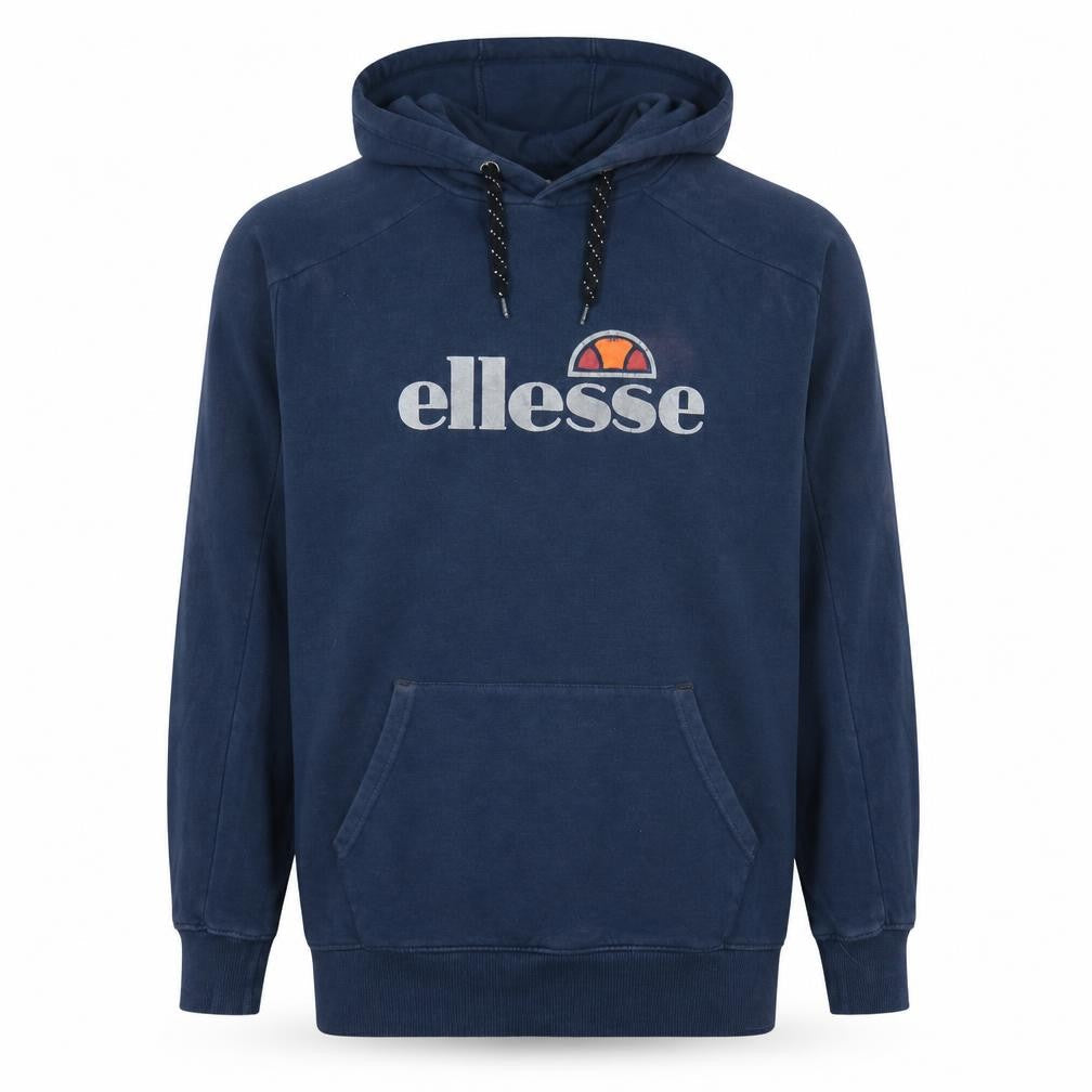 Ellesse Men’s Blue Hoodie Pullover Regular Fit M Graphic Logo Sportswear