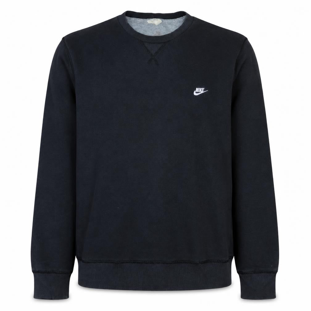 Nike Men's Black Medium Pullover Sweatshirt Crew Neck Fleece