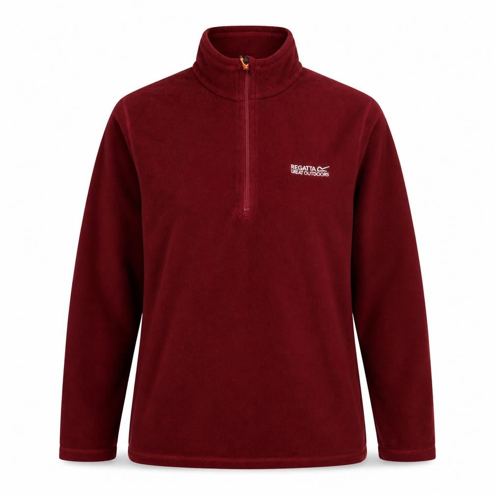 Regatta Women’s Red Fleece Pullover Sweatshirt UK 14 1/2 Zip Outdoor
