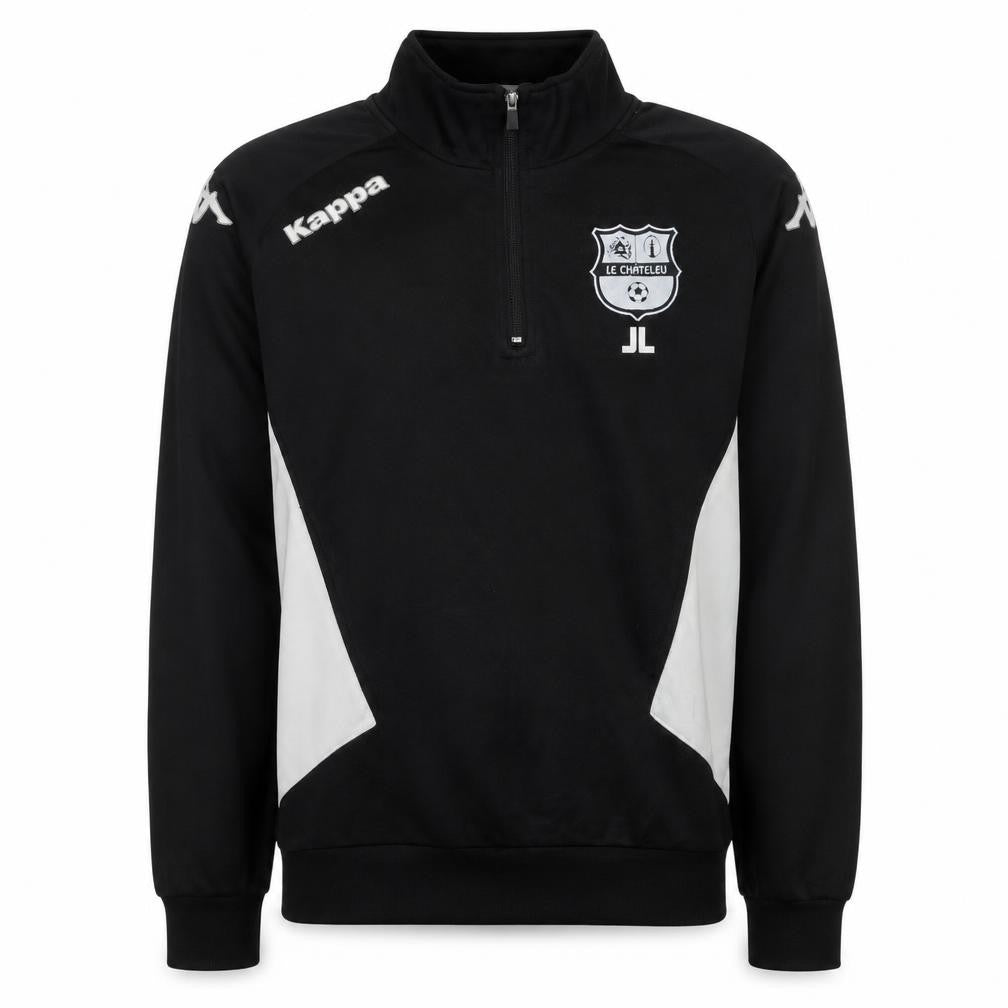 Kappa Men’s Black Small 1/4 Zip Pullover Sweatshirt Football Training Top