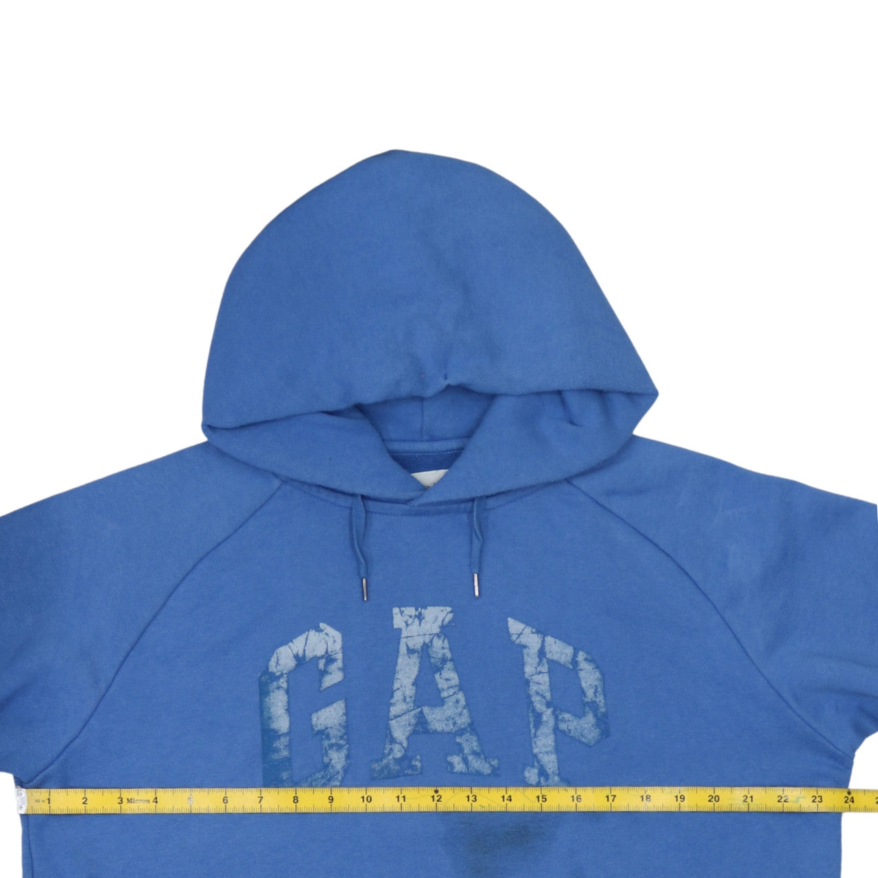 GAP Men’s Blue Pullover Hoodie M Regular Fit Logo Sweatshirt