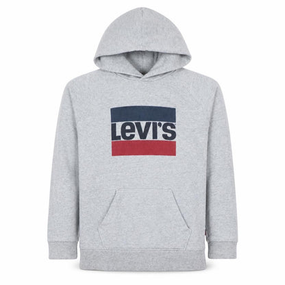 Levi's Men's Grey Pullover Hoodie M Graphic Logo Sweatshirt