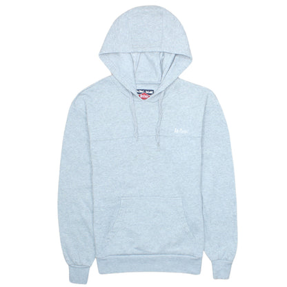 Additional front view of Lee Cooper men’s grey pullover hoodie small regular fit
