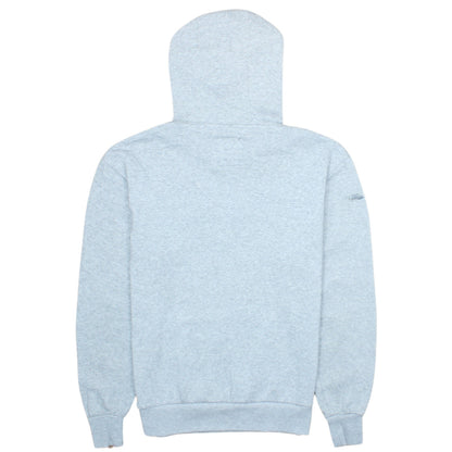 Brand and care label for Lee Cooper men’s grey pullover hoodie small regular fit