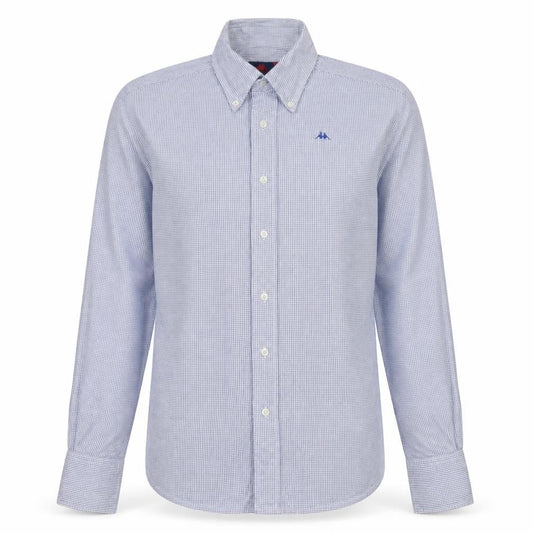 Robe Di Kappa Mens XS Blue Check Button-Up Long Sleeve Shirt