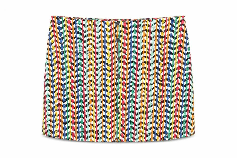 ASOS Women’s Multicoloured Viscose Button Skirt Size 18 Knee Length