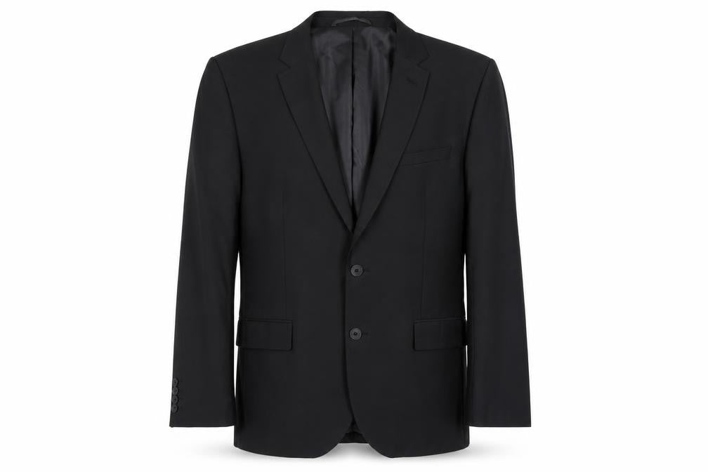 Jacamo Men Black 42R Regular Fit Blazer Jacket Wool Blend