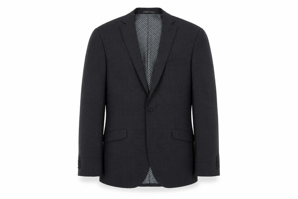 Next Men’s Grey Wool Blend Blazer Jacket 40 Long Single Breasted