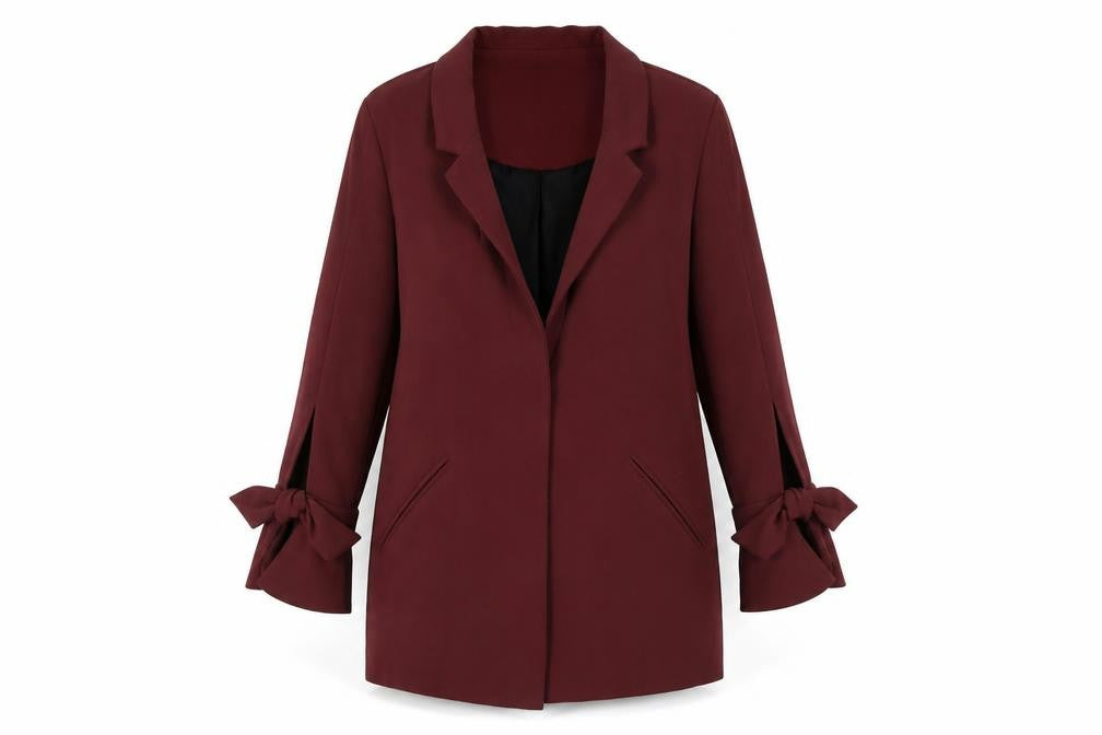 River Island Women Red Size 10 Blazer Mid Length Jacket